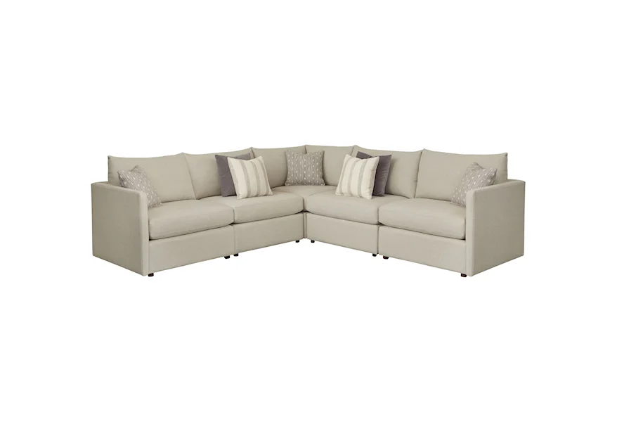 Beckham L-Shaped Sectional  by Bassett at Esprit Decor Home Furnishings